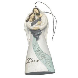 St Nicholas Square Angel Peace Love Spiritual Christmas Ornament Kohls 4" READ